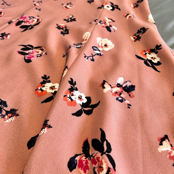 Pink Floral Midi Dress - Picture 2 of 4